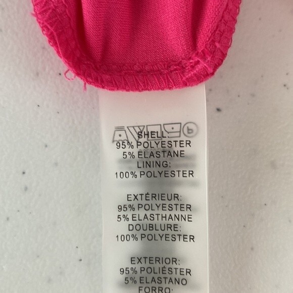 Tommy Hilfiger V-Neck Tiered Ruffle Sleeveless Shift Dress Flowy Barbiecore - Picture 10 of 16